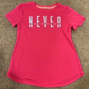 Xersion Hot Pink 'Never' Short Sleeve Tee